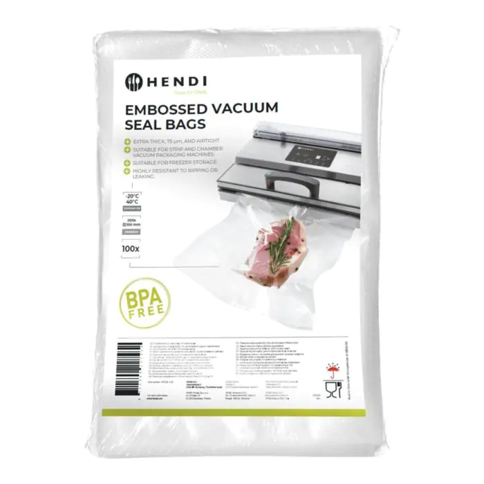 Vacuümverpakkingszakken - Met Relief - PA PET - 30 x 20 CM - Hendi H297438 €13.95 Vacuum zakken