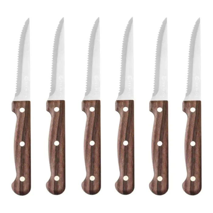 Steakmes - Houten Greep - RVS - Profi Line - Hendi H783085 €7.50 Steakmessen