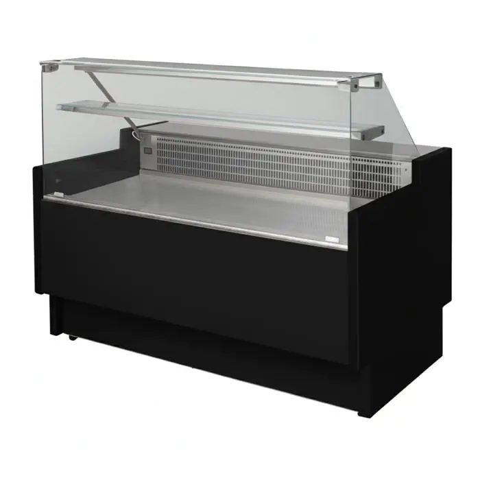 Koelvitrine Vigo - Rechte Ruit - B 250 CM - 230V - Zwart - Tecnodom VIGO90N250VVD9005 €2,699.00 Koelvitrine