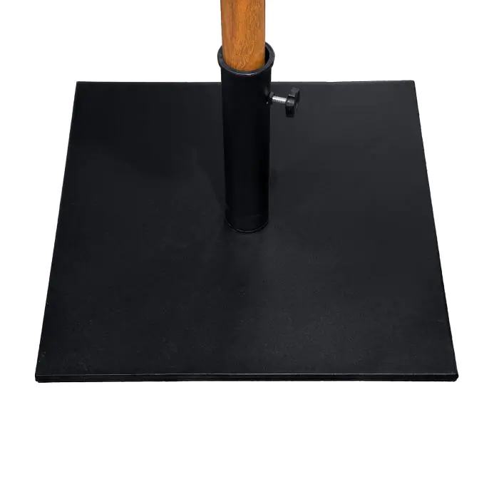 Parasolvoet - 25 KG - Zwart - Gepoedercoat staal - H 30 x L 50 x B 50 CM - G-Line HW-141020 €79.00 Horeca parasols