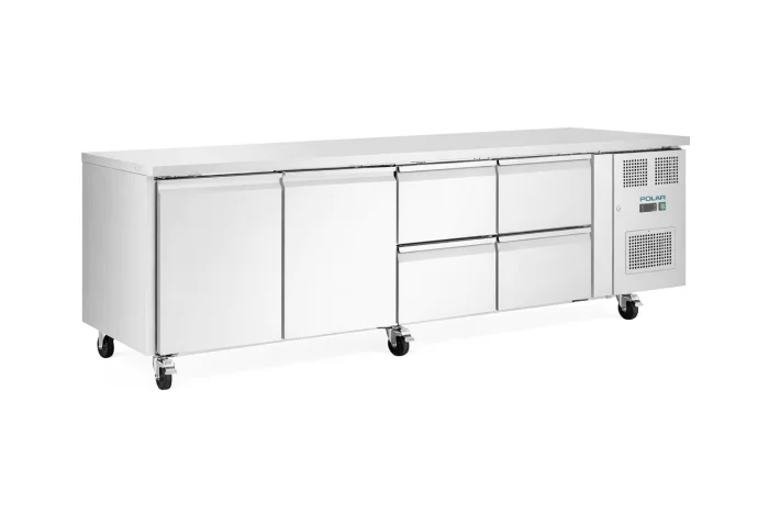 Polar U-Series - Koelwerkbank - 4 lades + 2 deuren UA104 €3,251.23 Koelwerkbanken
