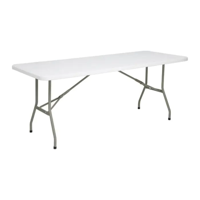 Bolero - Opvouwbare Rechthoekige Tafel 1821x751x738mm - Wit UU579 €295.99 Inklapbare tafels