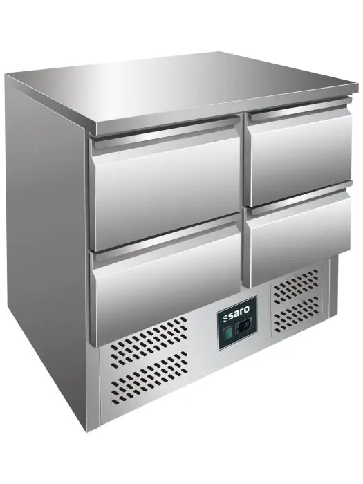 Koelwerkbank - Digitale Temperatuurregeling - RVS - 230V - H 87 x B 90 x D 70 CM - Saro - 323-1009 323-1009 €1,049.00 Koelwerkbanken