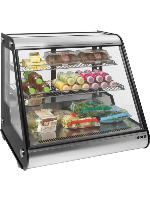 Opzetkoelvitrine - Digitale Temperatuurregeling - RVS - 130 Liter - 230V - H 68 x B 70 x D 58 CM - Saro - 330-1032 330-1032 €664.12 Koelvitrine