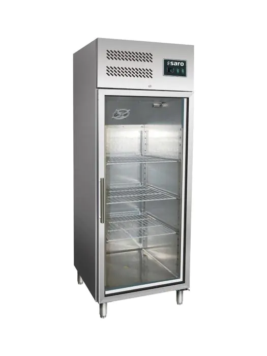 Koelkast - 537 Liter - 1-Deurs - Glazen Deur - Geforceerd - RVS - Saro 323-3102 €1,069.00 Koelkasten met glazen deur
