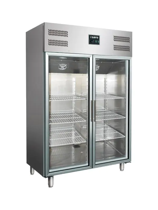 Koelkast - 1173 Liter - 2-Deurs - Glazen Deur - Geforceerd - RVS - Saro 323-3104 €1,714.00 Koelkasten met glazen deur