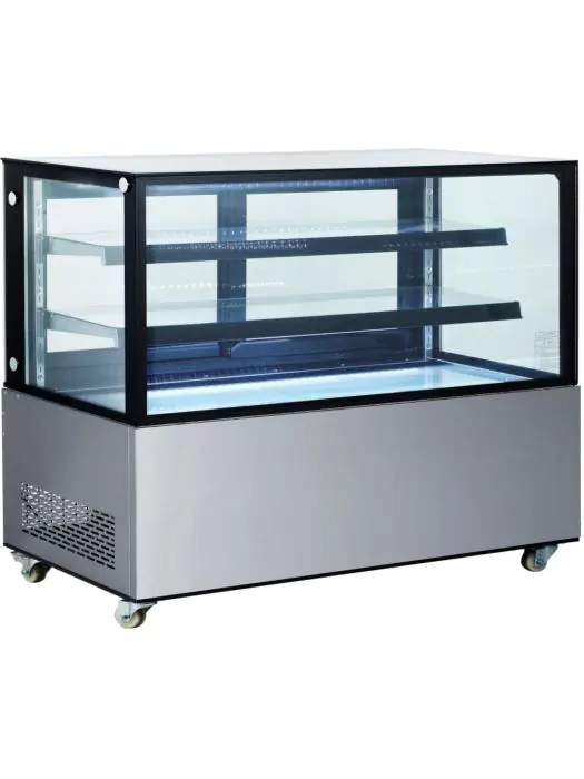 Koelvitrine met 2 schappen - RVS - H 121 X 67.5 X 151.5 CM - Hendi - 233375 233375 €2,254.98 Koelvitrine