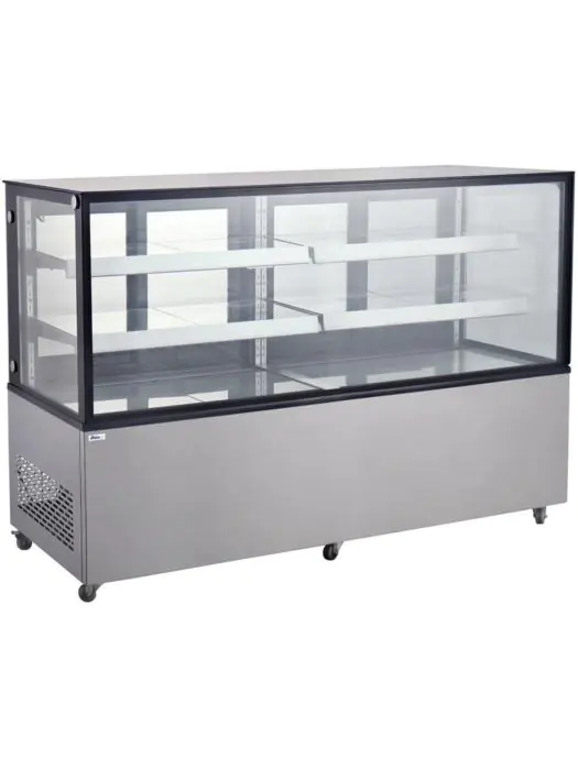Koelvitrine met 2 schappen - RVS - H 121 X 67.5 X 181.5 CM - Hendi - 233467 233467 €2,586.35 Koelvitrine