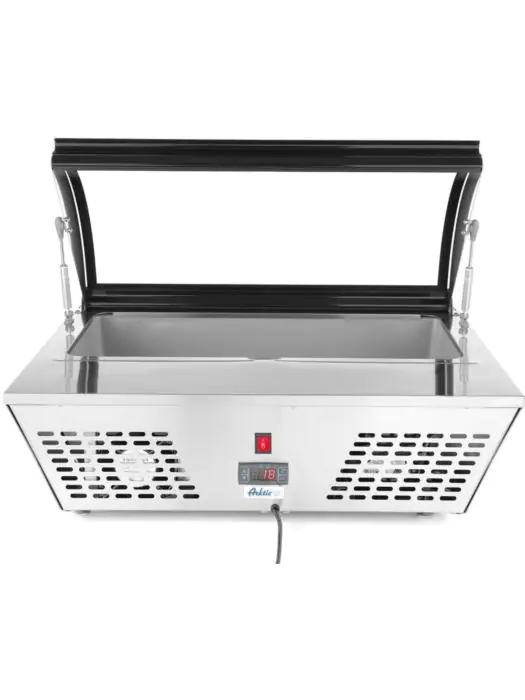 Opzet saladevitrine 67L - RVS - H 32.8 X 61.2 X 76.7 CM - Hendi - 233672 233672 €579.09 Vitrine met glas