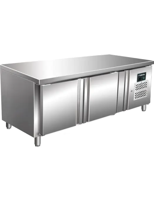 Koelwerkbank - Digitale Temperatuurregeling - RVS - 214 Liter - 230V - H 65 x B 136 x D 70 CM - Saro - 323-3110 323-3110 €989.00 Koelwerkbanken