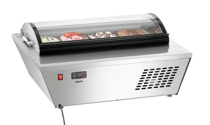 Ijsvitrine - 4 x 6.5 Liter - Bartscher - 700228 700228 €1,349.00 ijsvitrines