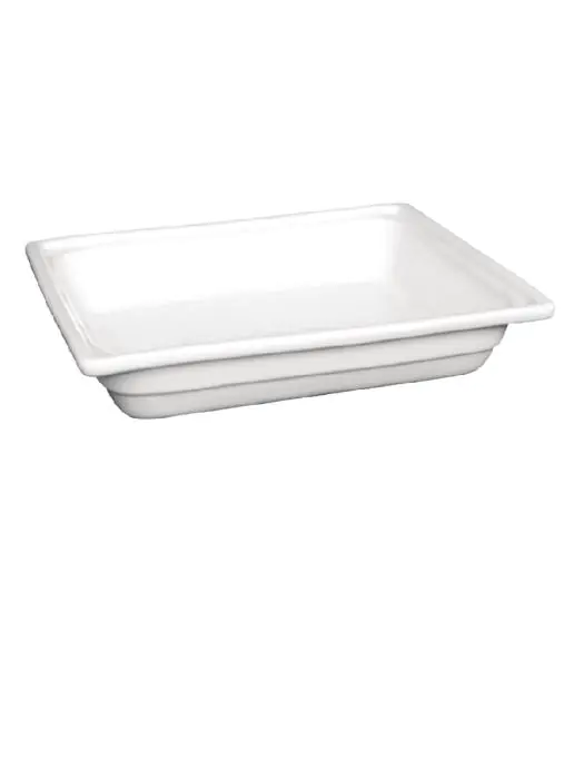 Gastronormbak - 1/2 GN - Wit - H 6.5 x 33 x 27 CM - Porselein - Olympia - U808 U808 €45.49 Schalen