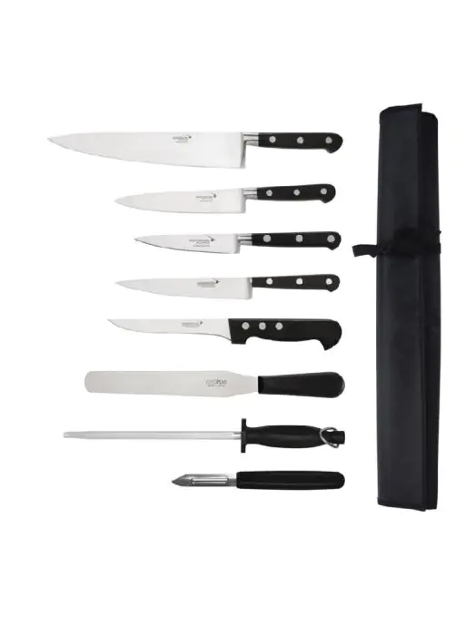 Messenset - 8-delig - Zwart - RVS - Deglon Sabatier - S004 S004 €187.29 Keukenmessen