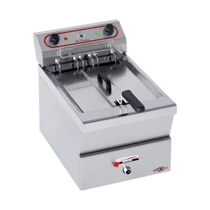 Friteuse - H 42 x 31 x 58 CM - 11 KG - 380 - 415 - Zonder - Stekker V - 7000 W - RVS - 12 Liter - Elektrisch - Stilfer - 527112 527112 €777.00 Friteuses 400 volt