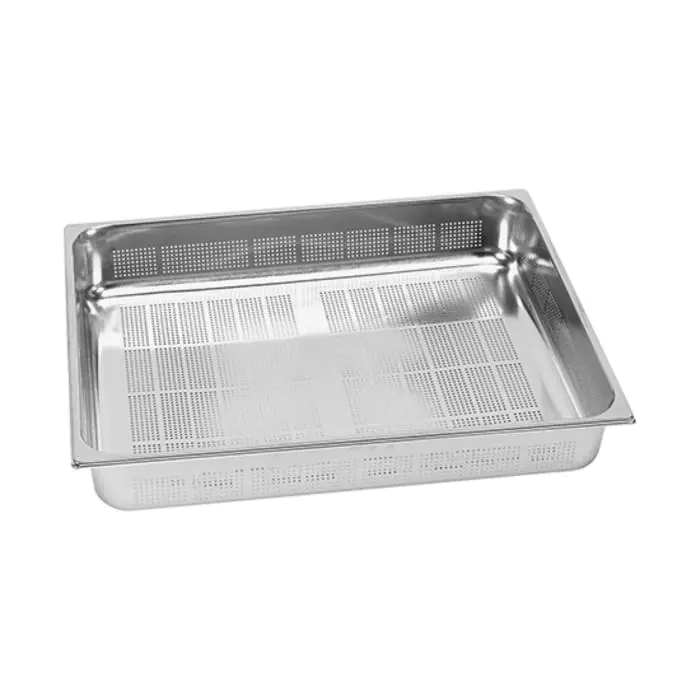 Gastronormbak - 2/1 GN - 58 Liter - H 20 x 65 x 53 CM - RVS - Caterchef - 953541 953541 €103.32 GN bakken geperforeerd