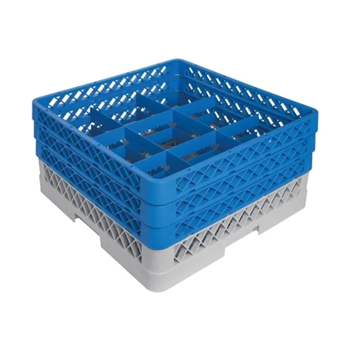 Bekerglazenkorf - H 22 x 50 x 50 CM - 0.01 KG - Polypropyleen - Bekerglazenkorf - CaterRacks - CR0913 CR0913 €31.45 Afwaskorven voor bekerglazen