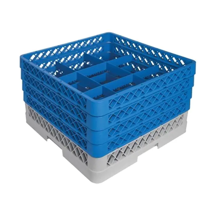 Bekerglazenkorf - H 26 x 50 x 50 CM - 0.01 KG - Polypropyleen - Bekerglazenkorf - CaterRacks - CR0914 CR0914 €36.55 Afwaskorven voor bekerglazen