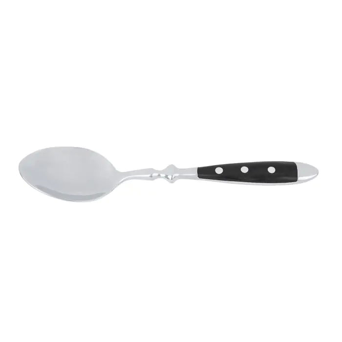 Tafellepel - 6 Stuks - Zwart Heft - RVS - L 20.2 CM - G-Line HW-139347 €12.95 Tafellepels