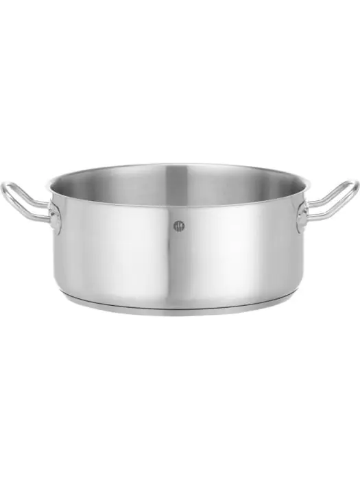 Kookpan - Laag - Zonder Deksel - 7.3 Liter - H 12.4 x Ø 28 CM - Hendi - 837672 H837672 €21.60 Kookpan