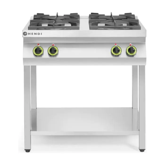 Gasfornuis - 4 Pits - Met Onderschap - Kitchen line - Hendi H227589 €2,295.00 Elektrisch fornuis met oven