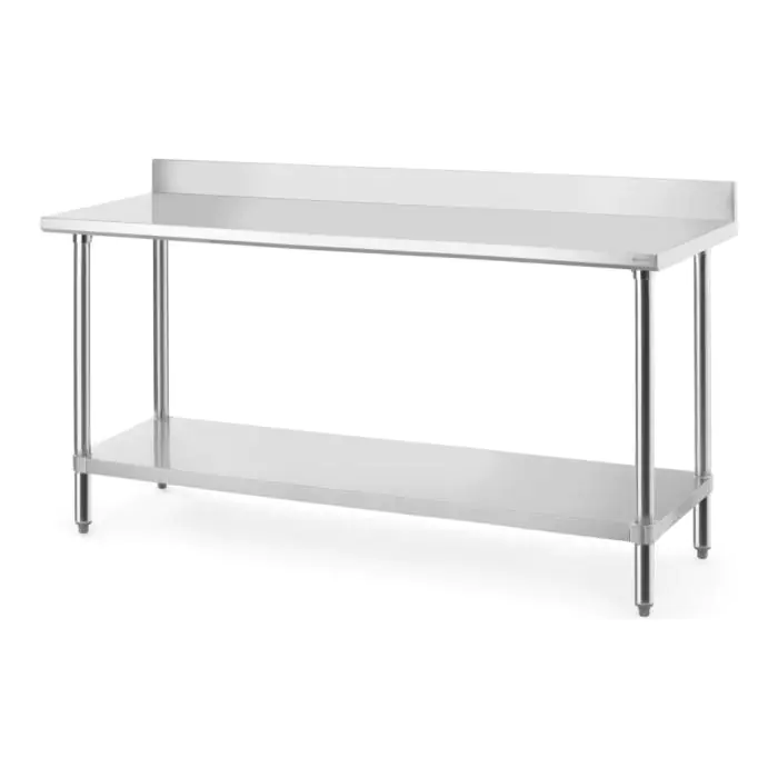 Werktafel - Met Spatrand - H 95 x B 120 x D 60 CM - RVS - Budget Line - Hendi H817575 €177.43 RVS werktafel