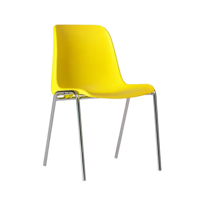 Stoel Helene - Stapelbaar - Geel - G-Line HW-01011 €29.95 Kunststof stoelen