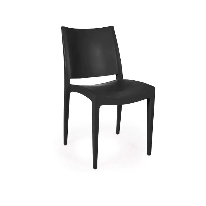 Terrasstoel Lotus - Stapelbaar - Zwart - G-Line HW-61243 €29.95 Terrasstoelen