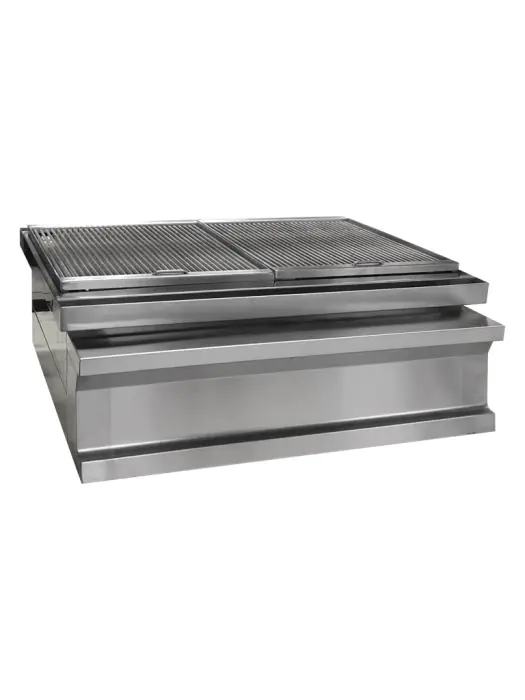 Houtskoolgrill - Tafelmodel - RVS - H 29 x B 80 x D 73 CM - G-Line HW-61202 €499.00 Houtskoolbarbecue