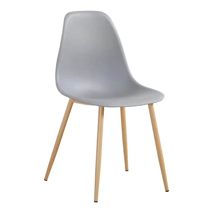 Stoel Luana - Lichtgrijs / Houtlook - G-Line 81310 €33.95 Houten stoelen