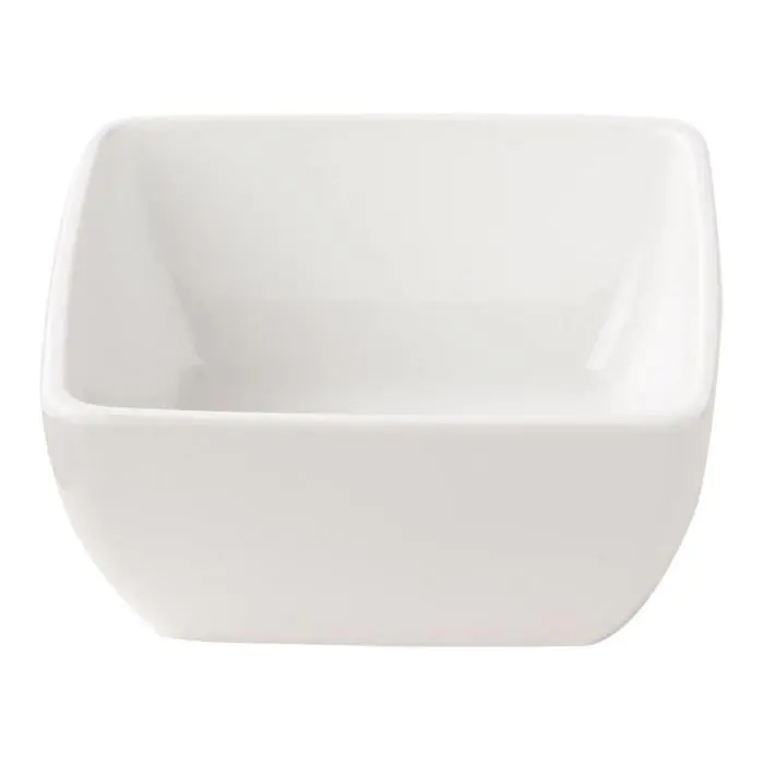 Soepkom - Vierkant - Wit - Melamine - B 12.5 x D 12.5 CM - G-Line GL-15856 €4.49 Soepkommen