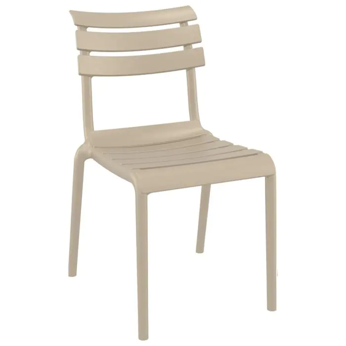 Terrasstoel Helen - Stapelbaar - Taupe - Kunststof - G-Line GL-153754 €34.95 Terrasstoelen