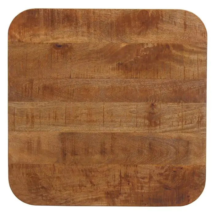 Tafelblad - Afgeronde Hoeken - Mango Rough - 70 x 70 CM - G-Line 130022 €79.95 Horeca tafelbladen