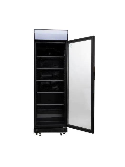 Koelkast - 347 Liter - Glazen Deur - Zwart - Gastrocool ELDC400.3XLB €699.00 Koelkasten met glazen deur