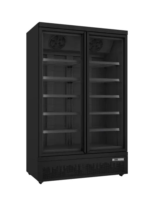Vrieskast - Glasdeur - Digitale Temperatuurregeling - Gepoedercoat Staal - 702 Liter - 230V - H 200.3 x B 125.3 x D 76 CM - Saro - 453-1124 453-1124 €2,319.00 Horeca vrieskasten