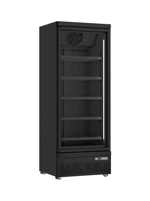Vrieskast - Glasdeuren - Digitale Temperatuurregeling - Gepoedercoat Staal - 390 Liter - 230V - H 200.3 x B 75 x D 76 CM - Saro - 453-1122 453-1122 €1,559.00 Horeca vrieskasten