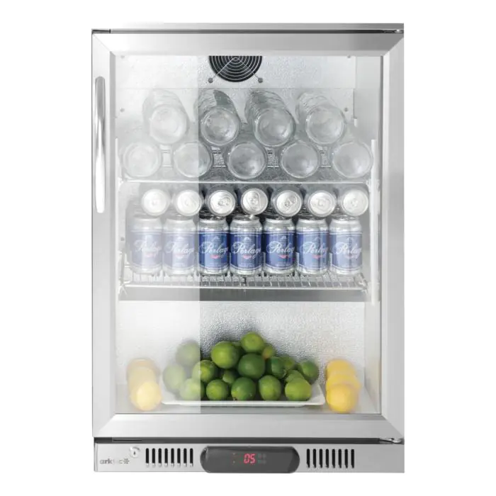 Barkoelkast - 75 Liter - 1-Deurs - Glazen Deur - Geventileerd - RVS - Arktic H236925 €635.00 Koelkasten met glazen deur
