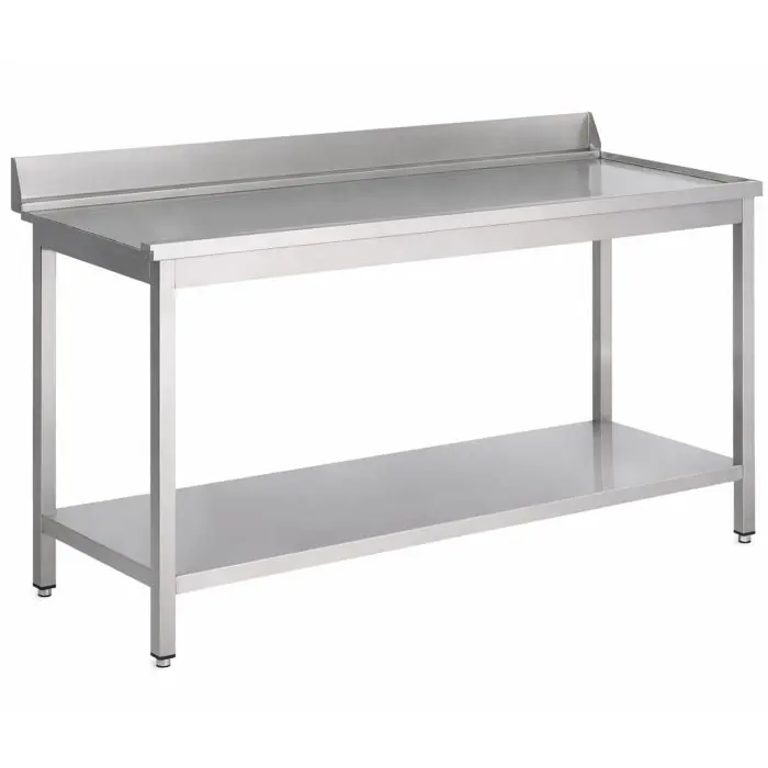 Afvoertafel - H 85 x B 120 x D 75 CM - Met Onderschap - Rechts v/d Vaatwasser - Demontabel - G-Line GL-155993 €399.00 RVS afvoertafels