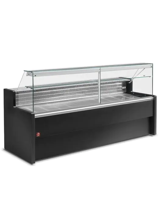 Koeltoonbank Romein - 200 CM - Rechte ruit - 470W - 230V - Zwart - Diamond - RO20/B5-R2 RO20/B5-R2 €2,348.65 Koelwerkbanken