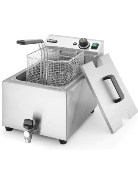 Friggitrice Hendi Mastercook 8L - Con Rubinetto Scarico, Cestello, Resistenza Removibile - Foto 5