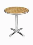 Tafel - Opvouwbaar - Ø 60 x H 72 x 60 CM - Aluminium/Essenhout - Bolero - U424 U424 €129.99 Horeca tafels
