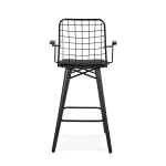 Barkruk Café Noir - met armleuning - G-Line HW-146841 €79.95 Horeca barkrukken