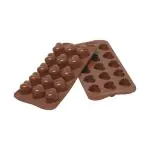 Bakmat Monamour - 22 x 11 CM - 0.07 KG - Silicoon - Bruin - 0.01 Liter - -60°C / +230°C - Silikomart - 070034 070034 €7.20 Bakmatten