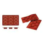 Bakmat Ovals-Medium - 0.2 KG - Silicoon - Rood - 0.05 Liter - -60°C / +230°C - Silikomart - 070071 070071 €8.95 Bakmatten