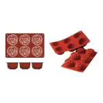 Bakmat Rose - 0.26 KG - Silicoon - Rood - 0.115 Liter - -60°C / +230°C - Silikomart - 070075 070075 €8.95 Bakmatten