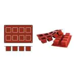 Bakmat Cubes - 0.31 KG - Silicoon - Rood - 0.125 Liter - -60°C / +230°C - Silikomart - 070076 070076 €10.25 Bakmatten
