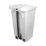Pedaal Afvalbak - H 70 x 49 x 38 CM - 3.91 KG - Wit - 60 Liter - Denox - 600077 E600077 €50.99 Afvalbakken