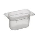 Gastronormbak - 1/9 GN - 1 Liter - H 10 x 17.6 x 10.8 CM - Polypropyleen - Transparant - -40°C / +95°C - Caterchef - 853881 E853881 €2.05 GN bakken plastic