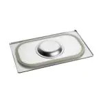 Deksel Gastronorm - 1/4 GN - 26.5 x 16.2 CM - RVS - Met Siliconen Afdichtrand - Caterchef - 953525 E953525 €24.60 GN deksels siliconenrand