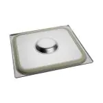 Deksel Gastronorm - 2/3 GN - 35.4 x 32.5 CM - RVS - Met Siliconen Afdichtrand - Caterchef - 953535 E953535 €41.65 GN deksels siliconenrand