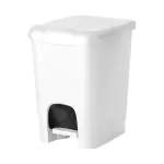 Pedaal Afvalbak - H 39 x 27 x 32 CM - 1.5 KG - Polypropyleen - Wit - 20 Liter - 956150 E956150 €13.50 Afvalbakken
